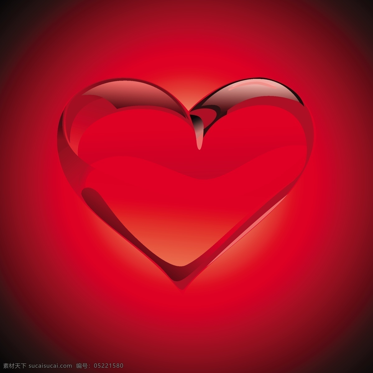 矢量 浪漫 心形 红色 节日 背景 爱情 矢量素材 节日素材 其他节日