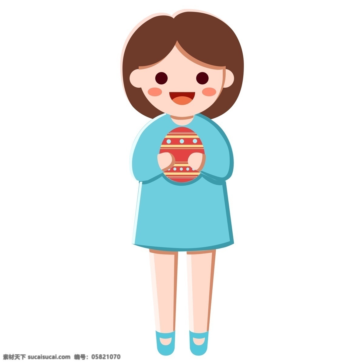 唯美 手绘 彩蛋 女孩 元素 彩蛋女孩 美女 png元素 透明元素 免抠元素 少女