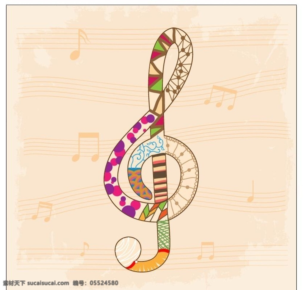 精美 音乐 音符 精美音符 音乐元素 音符音乐元素 矢量 水墨音符 广告素材 文化艺术 舞蹈音乐 矢量素材