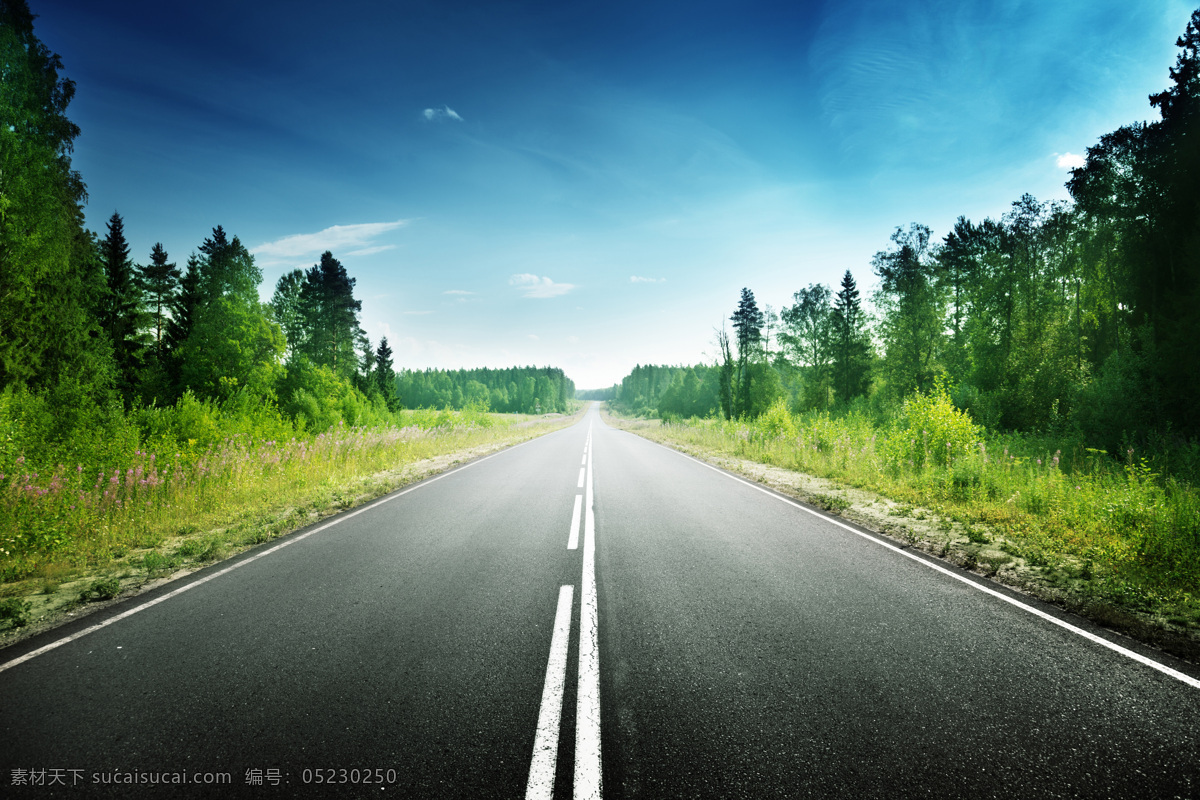 美丽 道路 风景 道路景色 公路 马路 自然风景 汽车图片 现代科技