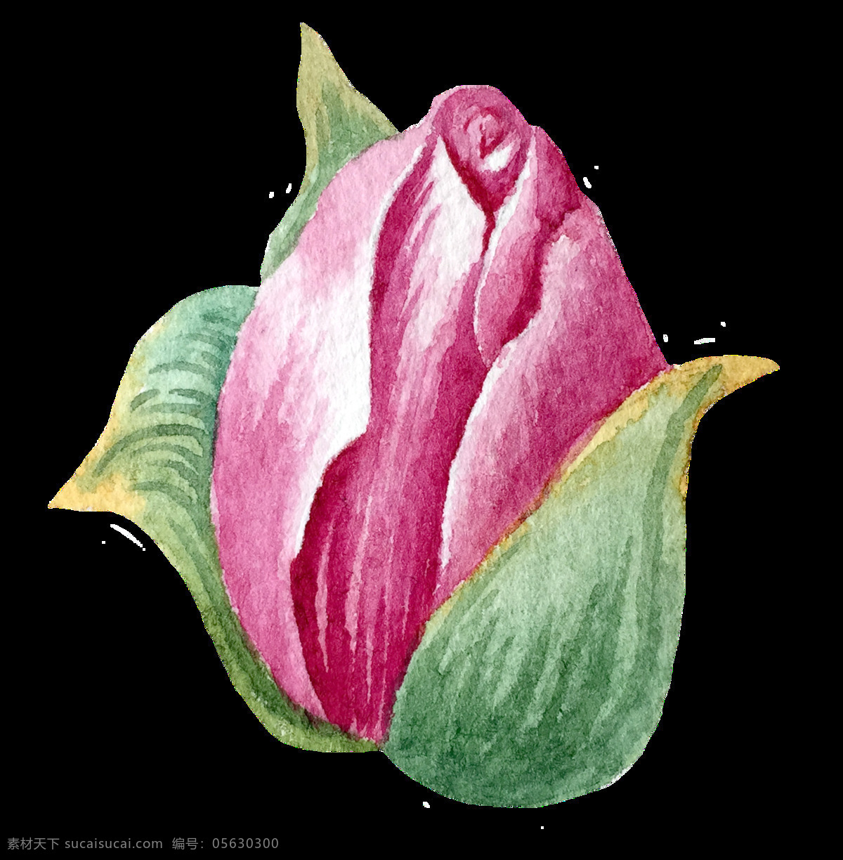 深紫 花束 卡通 透明 花蕊 树叶 透明素材 免扣素材 装饰图案