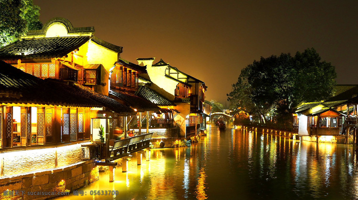 乌镇夜景 天空 云彩 旅游 风光 国内旅游 风景 古镇 小镇 江南小镇 旅游摄影