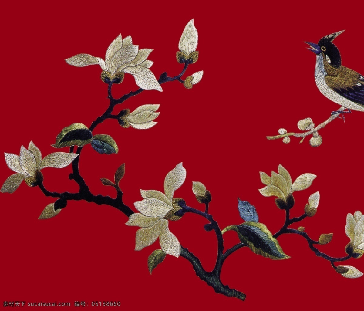 中华 刺绣 分层 源文件 花朵 民间艺术 绣花 中国 传统 元素 整合 中华刺绣 文化艺术