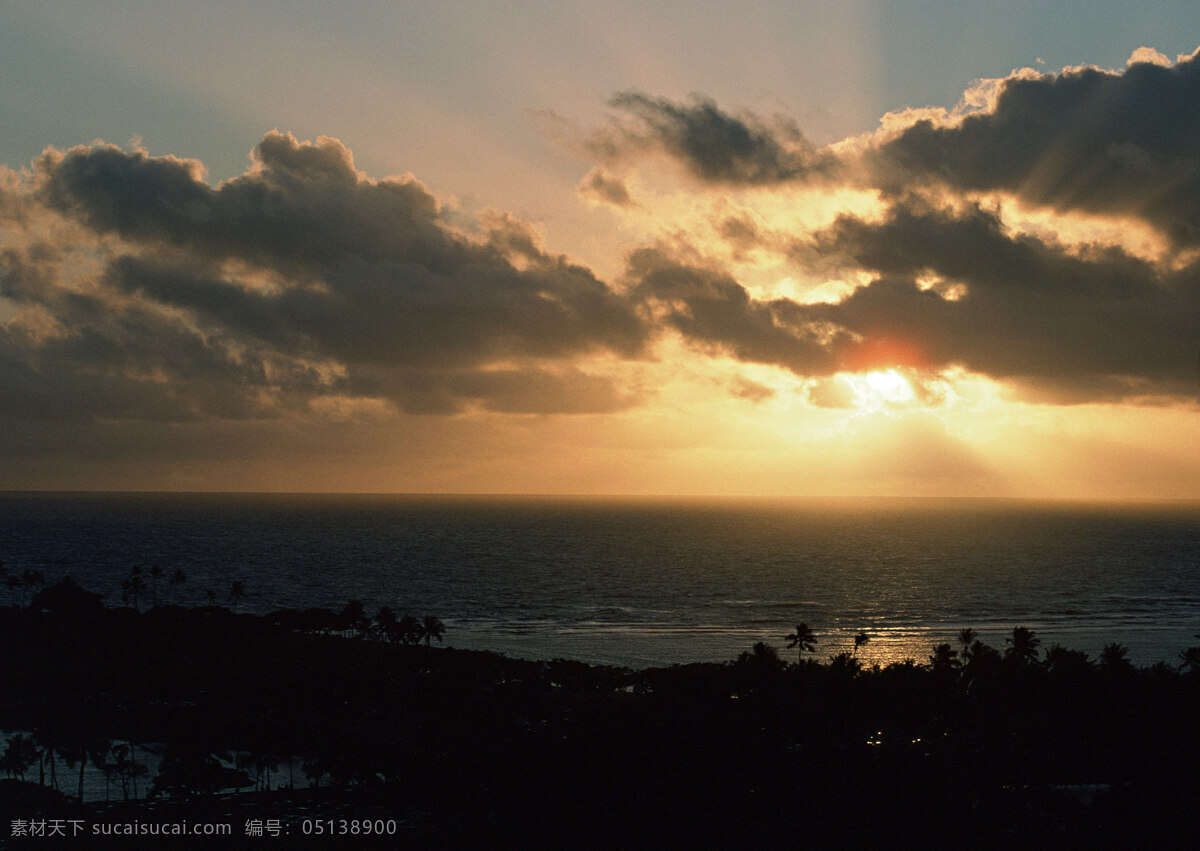 海边 黄昏 旅游 风景区 夏威夷 夏威夷风光 悠闲 假日 落日 阳光 大海图片 风景图片