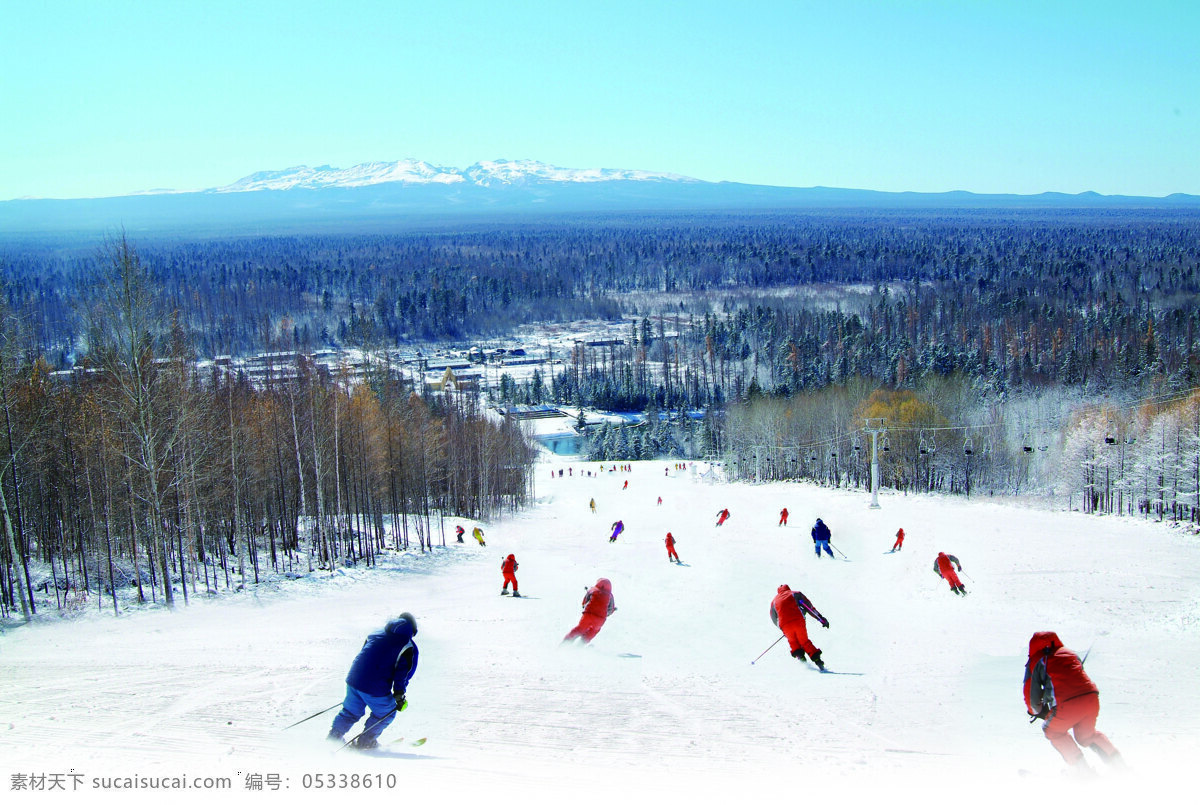 滑雪 风景 天空 蓝天白云 度假 美景 自然景观 自然风景 旅游摄影 场地 滑雪图片 生活百科