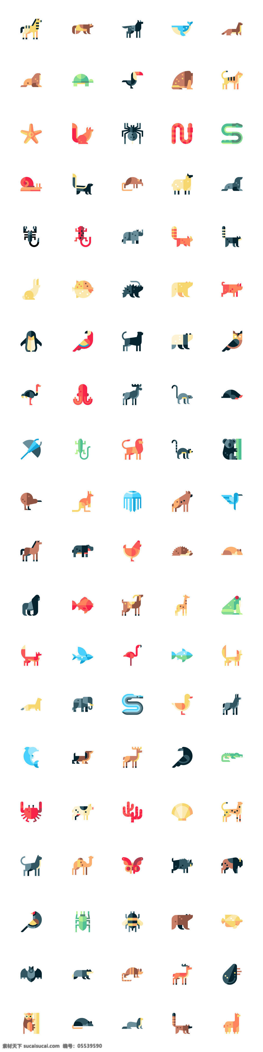 枚 扁平 动物 图标 创意图标 图标下载 图标设计 表情图标 迷你图标 通用图标 网页图标 icon