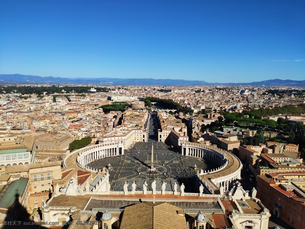 梵蒂冈 圣彼得大教堂 鸟瞰 教堂 天主教 旅游摄影 国外旅游