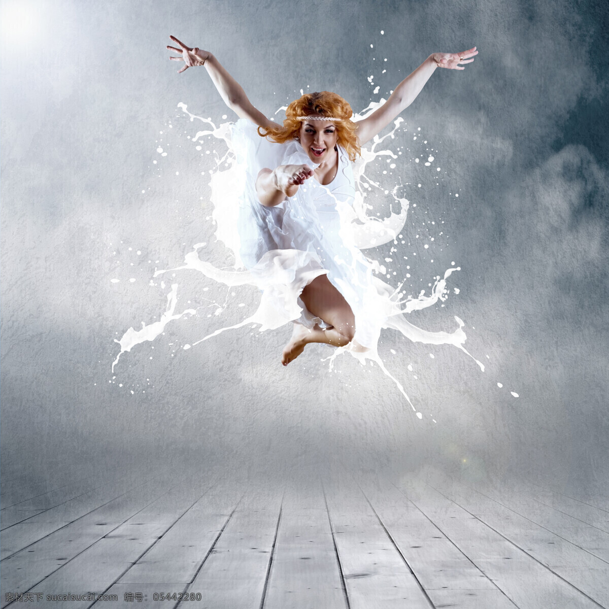 创意 牛奶 外国女性 美女 女孩 舞蹈 跳舞 芭蕾 动感 水花 创意图片 美女图片 人物图片