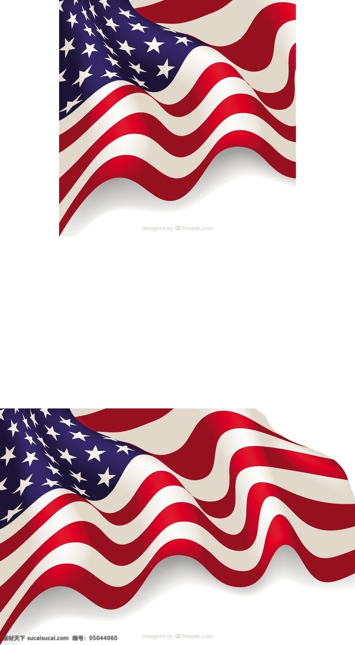 写实 风格 波 状 美国 国旗 矢量 写实风格 波状美国国旗 矢量素材
