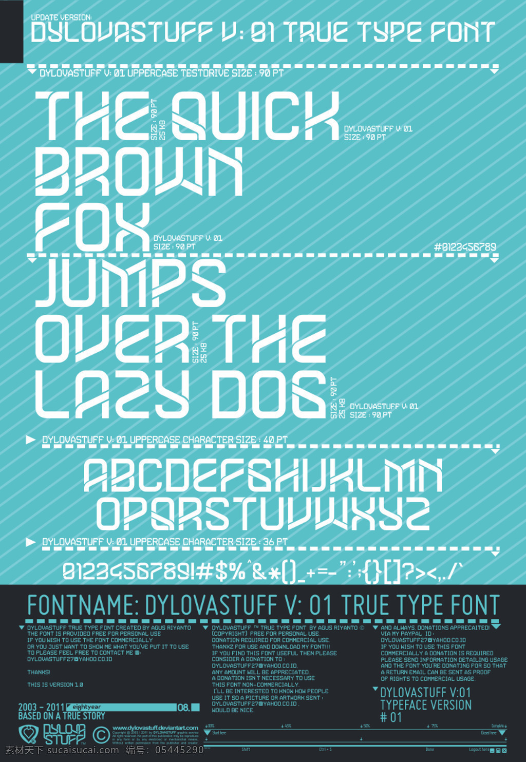 dylovastuff 字体 ttf truetype opentype 后记 eot 光学传递函数 adobe postscript 青色 天蓝色