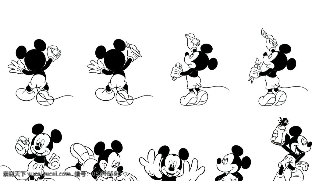 米老鼠矢量图 米老鼠 老鼠 迪士尼 卡通米老鼠 动画片 动漫动画 动漫人物