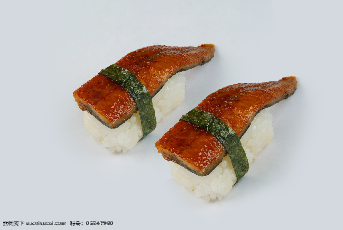 鳗鱼握寿司 鳗鱼手握寿司 西餐美食 餐饮美食