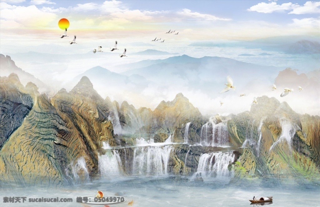 水墨 山水 大理 石纹 欧式 中式 水墨画 简约 现代 壁画 背景墙 花鸟 工笔画 工装 忆江南 江南春 家和 山水情 迎客松 瀑布 鹤 船 风景画 荷花 竹子 柳条 玉兰花 分层