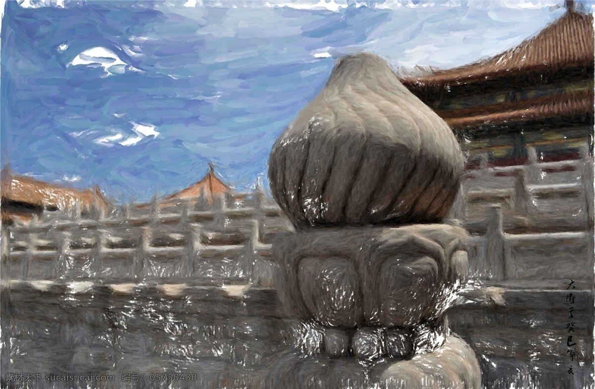 北京 传统 雕刻 风景 故宫 绘画 绘画书法 建筑 原创 印象 设计素材 模板下载 原创北京印象 石雕 鼠绘 艺术 文化艺术