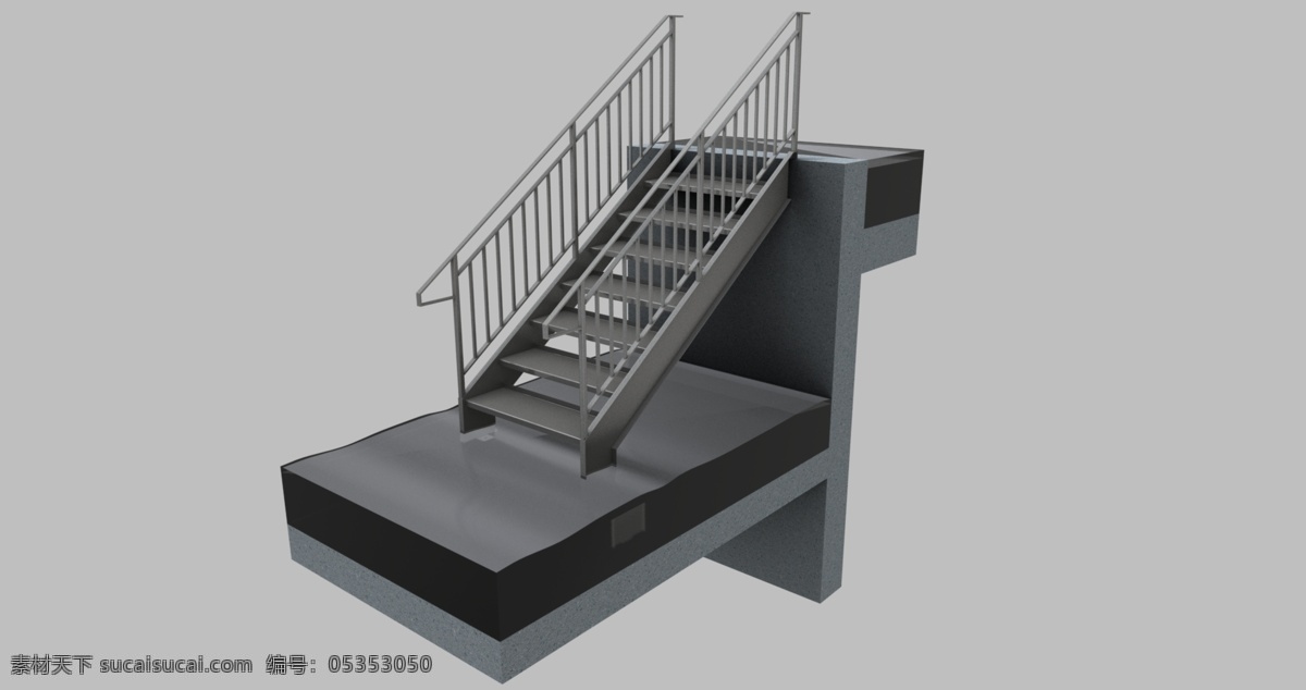 外 镀锌 楼梯 建筑 cad素材 cad