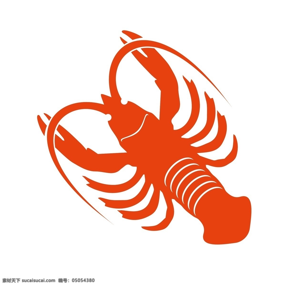 漂亮 红色 龙虾 插画 漂亮的龙虾 卡通插画 龙虾插画 动物插画 深海龙虾 淡水龙虾 红色的龙虾