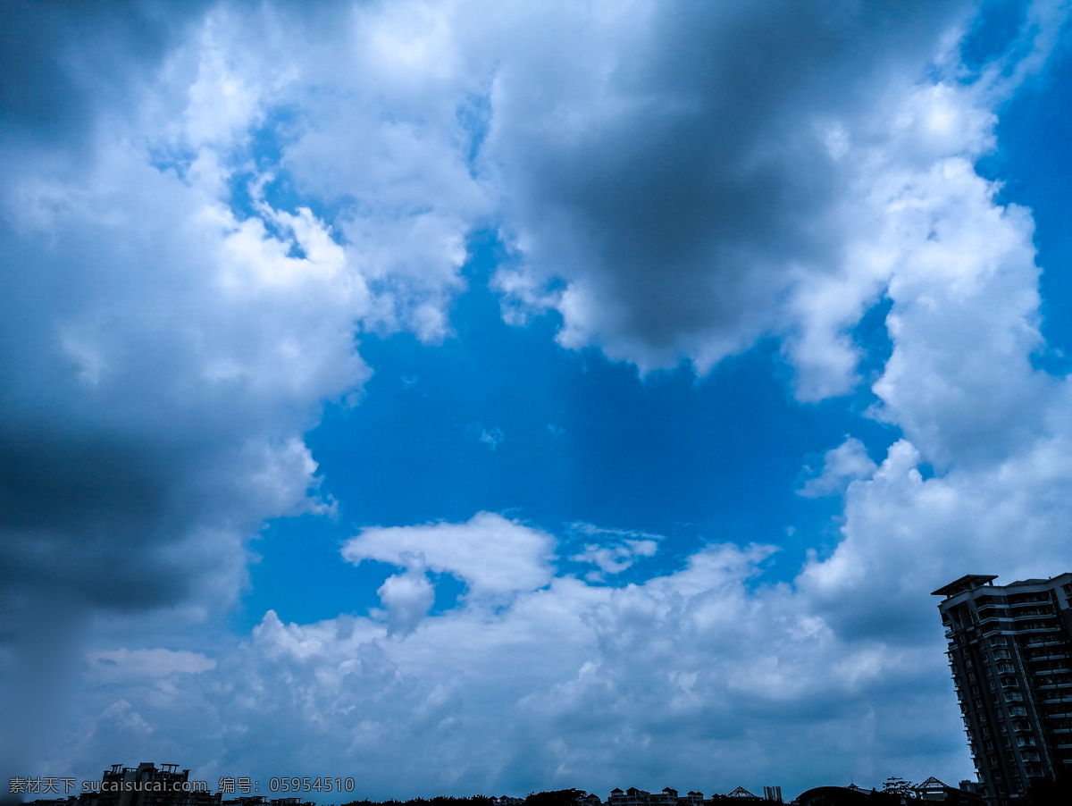 天空 蓝天 白云 晴天 多云 壁纸 插画素材 背景素材 海报素材 风景 日光 太阳 自然景观 自然风景