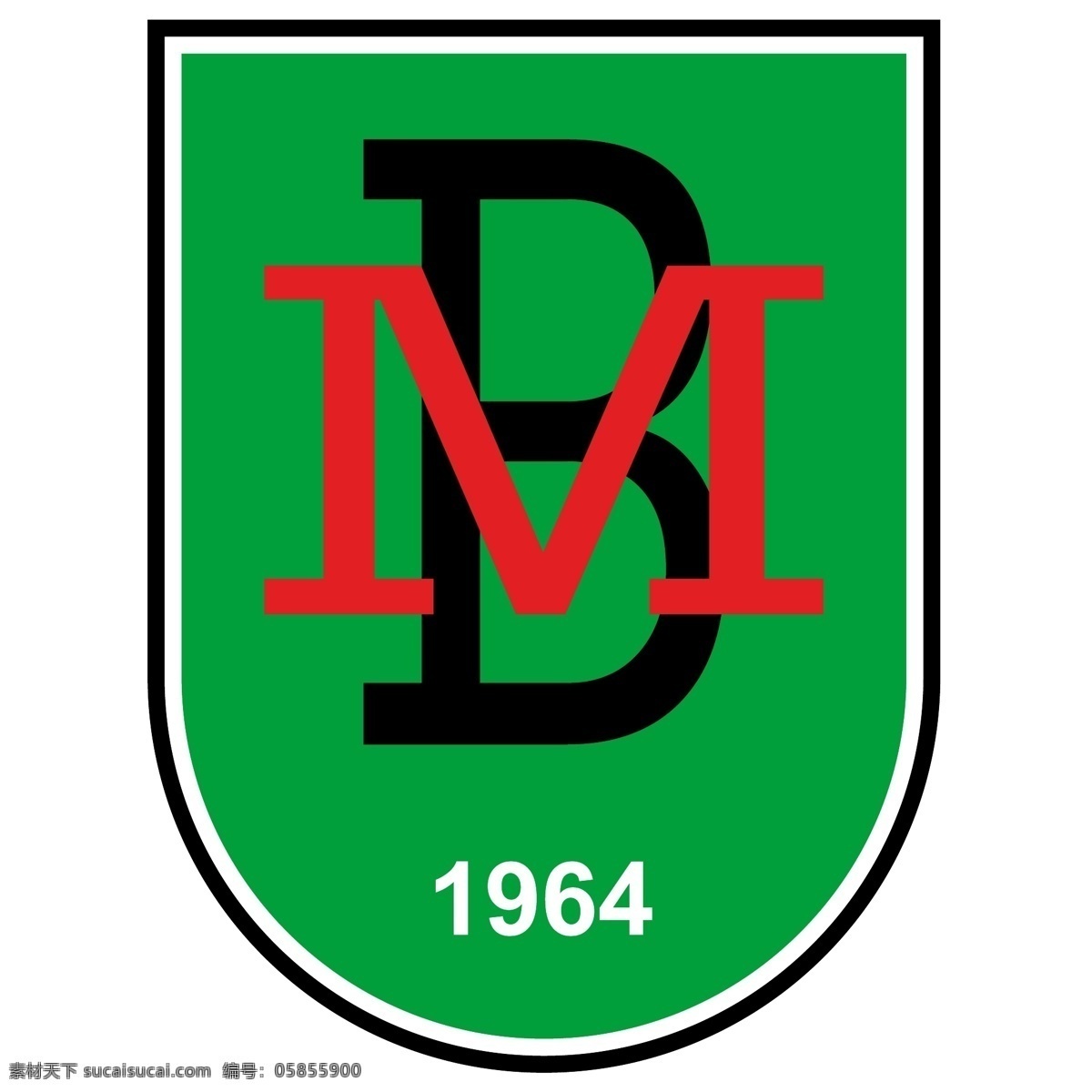 1964 bm 盾牌 logo logo设计 绿色 白色