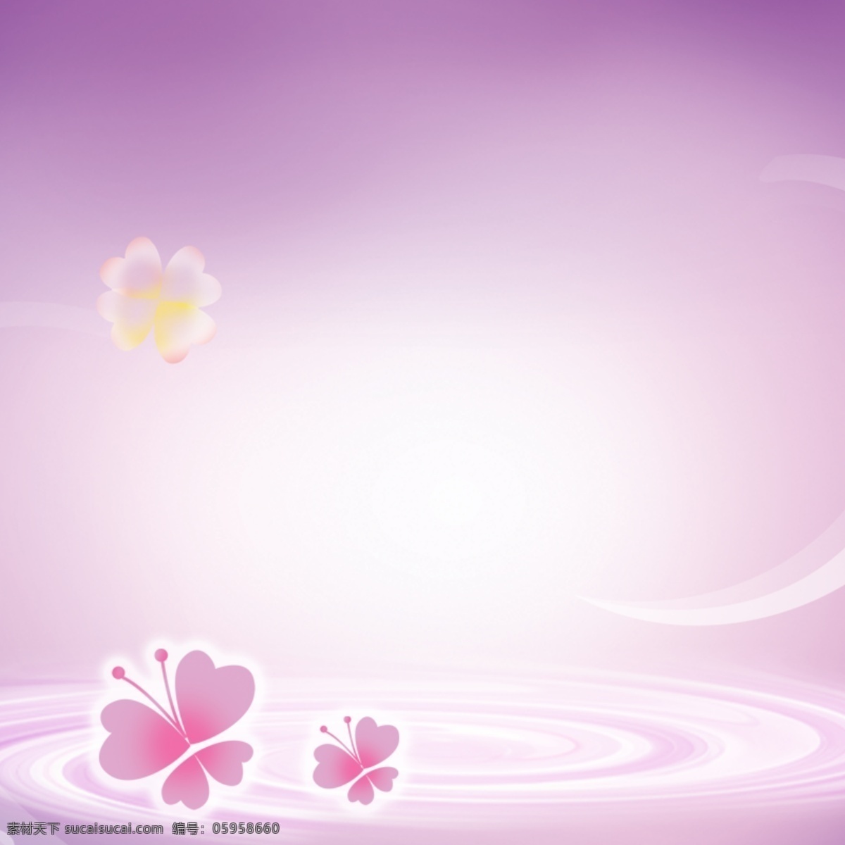 紫色 梦幻 促销 推广 主题 白色