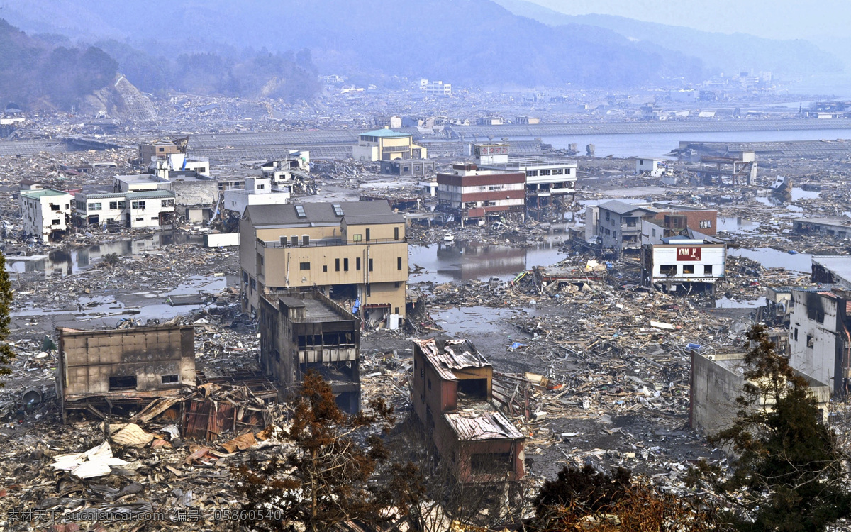 日本 大地 震 海啸 后 场景 大地震 灾难 生活百科