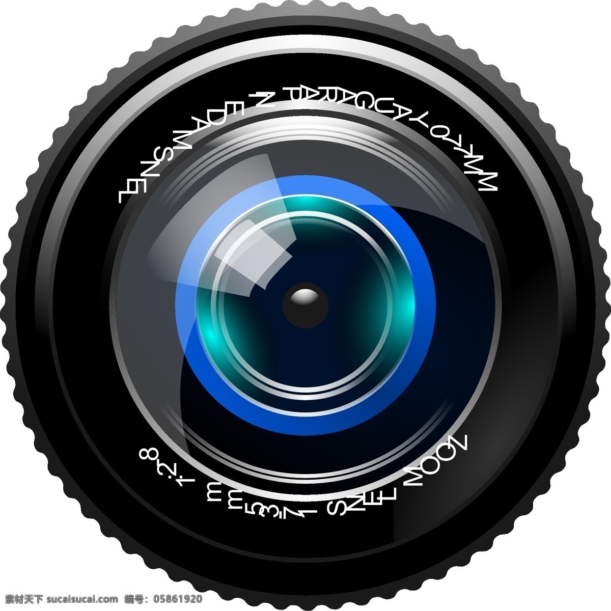 相机 单反 单反镜头 矢量相机镜头 标志图标 其他图标