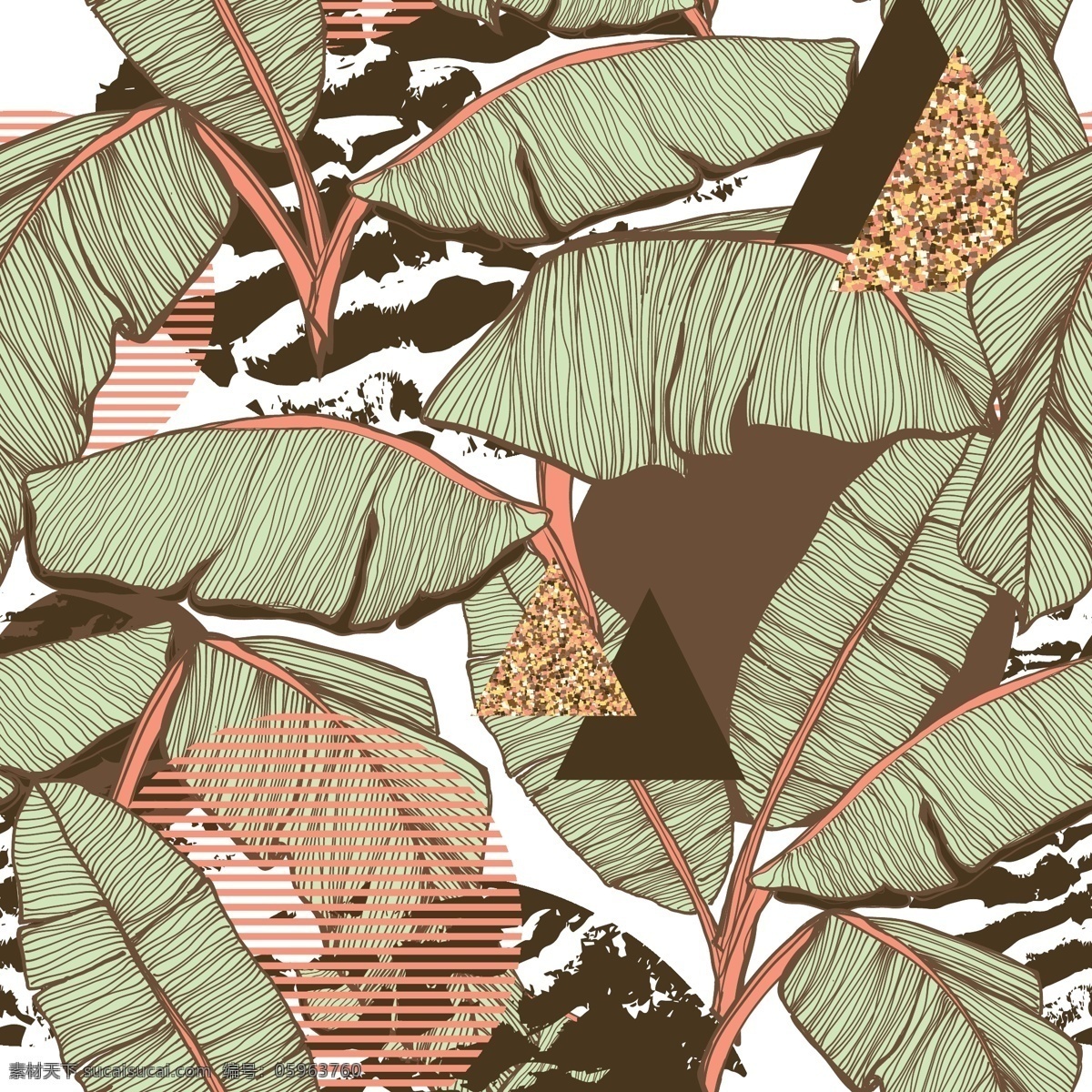 花草素材图片 花草 花朵 树叶 颜色 纹理 背景 矢量 设计图库 环境设计 室内设计