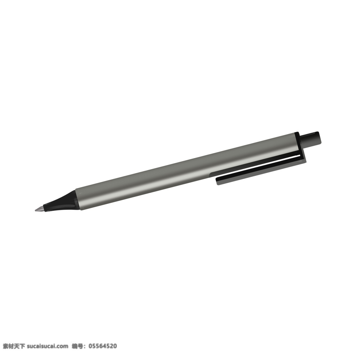灰色 书写笔 插画 灰色的书写笔 卡通插画 书写的笔 记录的笔 绘画的笔 写字的笔 灰色的笔杆