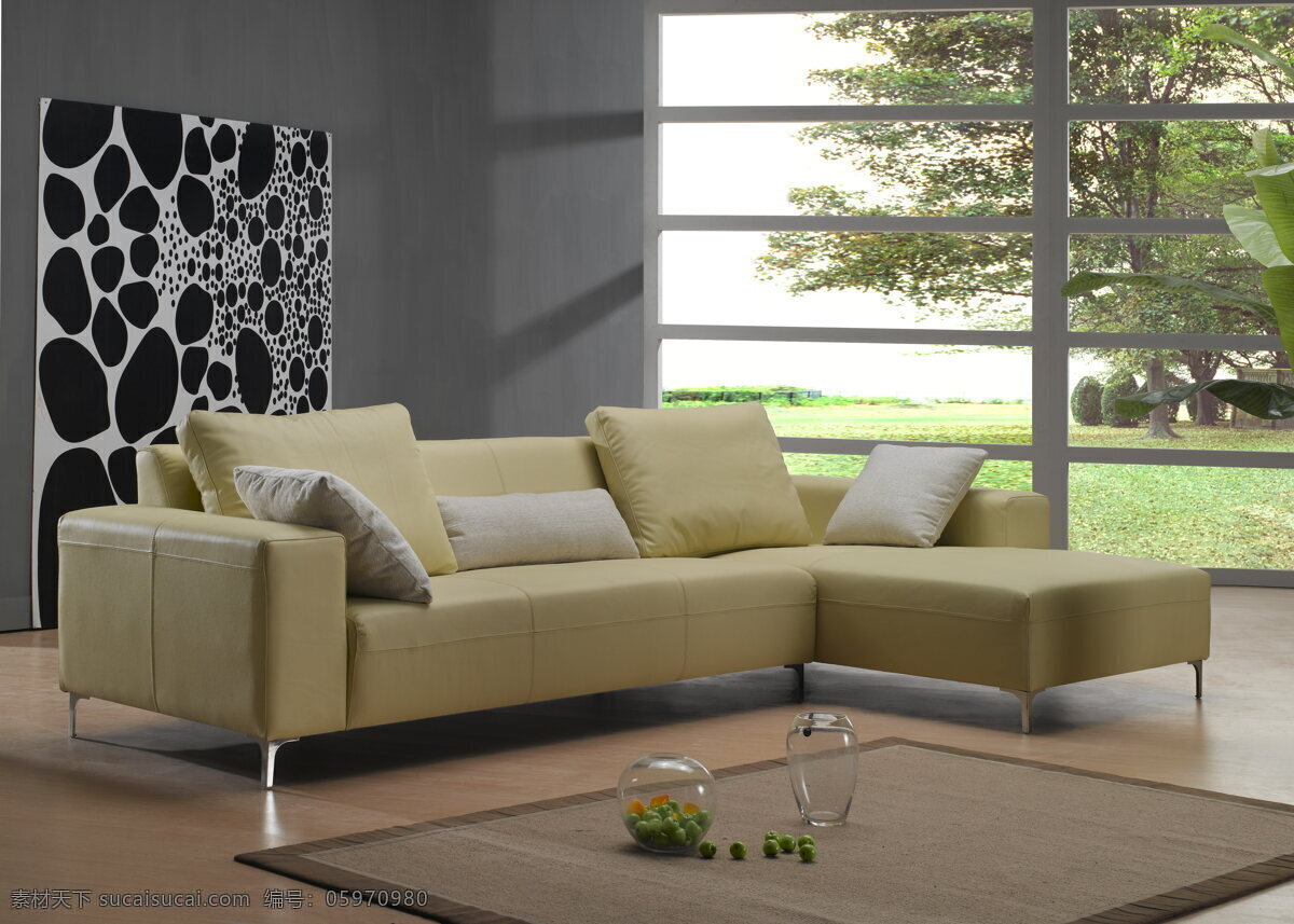 真皮沙发 背景图片 地毯 落地窗 植物 真皮单个沙发 真皮 单个 沙发 背景 落地画 家居装饰素材 室内设计