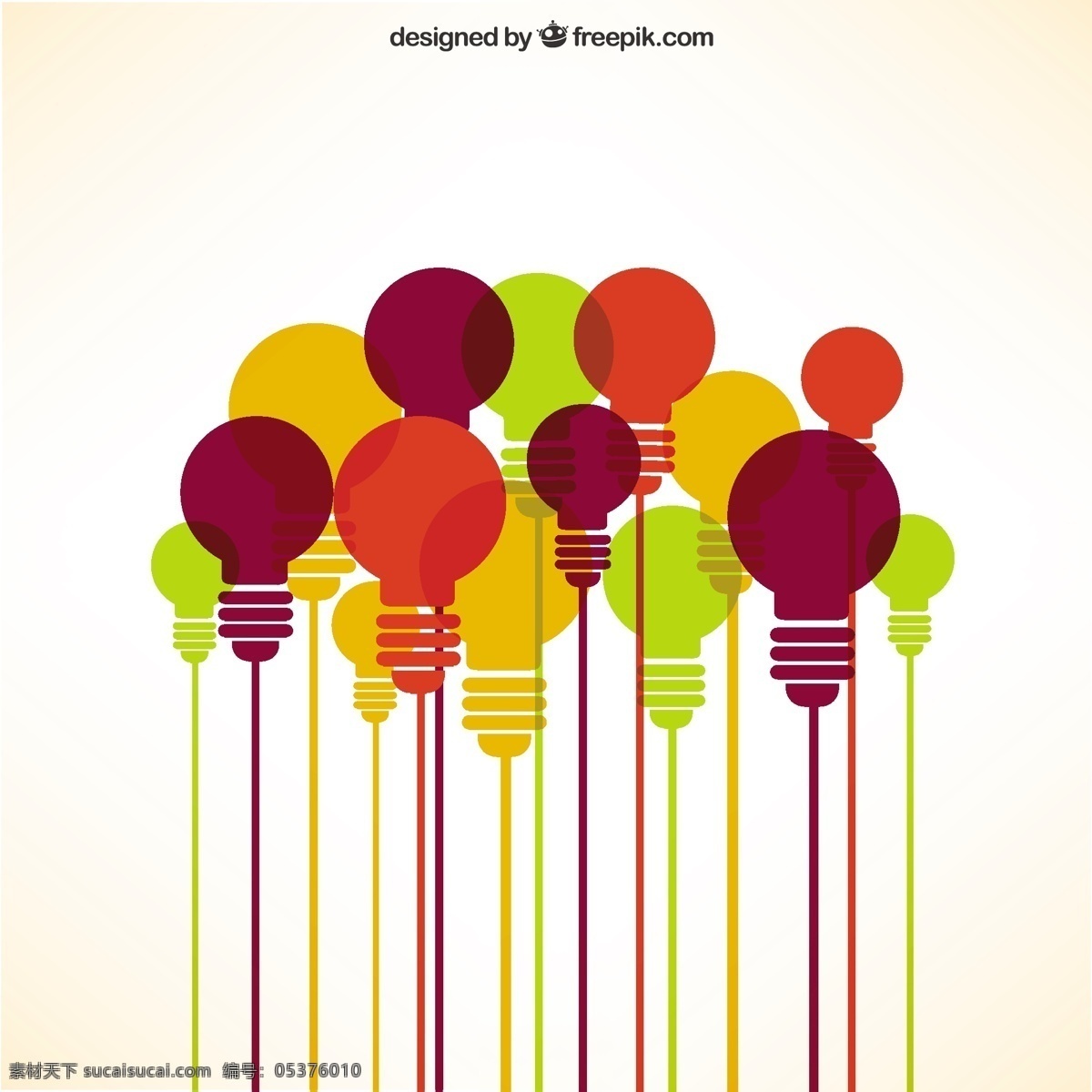 灯灯泡图标 抽象 图标 灯管 灯泡 电灯泡 五颜六色 颜色 创意 灯光 想象力 不同的是 收集 照明