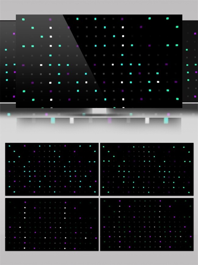 光点 led 视频 背景光幕 闪烁led灯 流水灯 3d视频素材 特效视频素材 绿光点闪闪