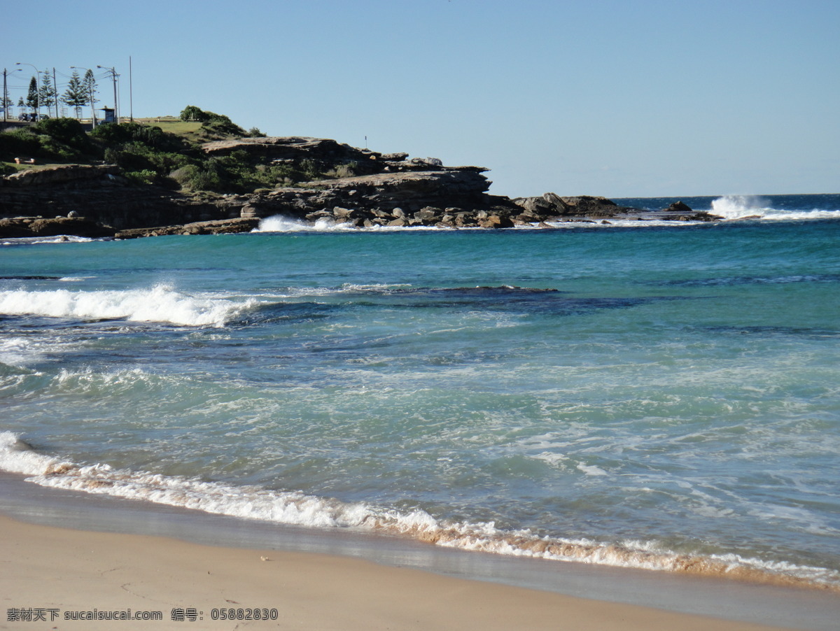大海 岛屿 海边 海边风景 海浪 海水 礁石 蓝天 悉尼 玛 儒 巴 海滩 玛儒巴海滩 沙滩 自然 自然风景 旅游摄影 自然景观 psd源文件