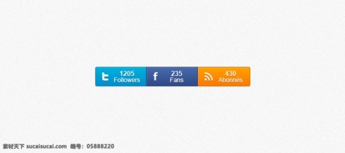 甜蜜 社会 计数器 集 按钮 facebook web 高分辨率 接口 免费 清洁 时尚的 现代的 质量 新鲜的 设计新的 新的 hd 元素 用户界面 ui元素 详细的 计数器的按钮 rss 推特 追随者 球迷 社会计数器 矢量图
