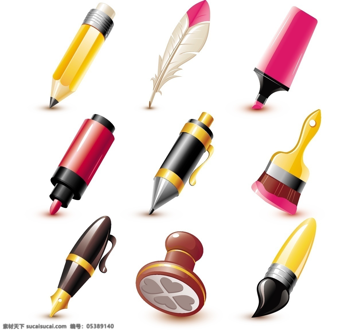 各种 钢笔 工具 矢量 笔 标记 铅笔 向量 格式 标签 书写工具 矢量图 其他矢量图