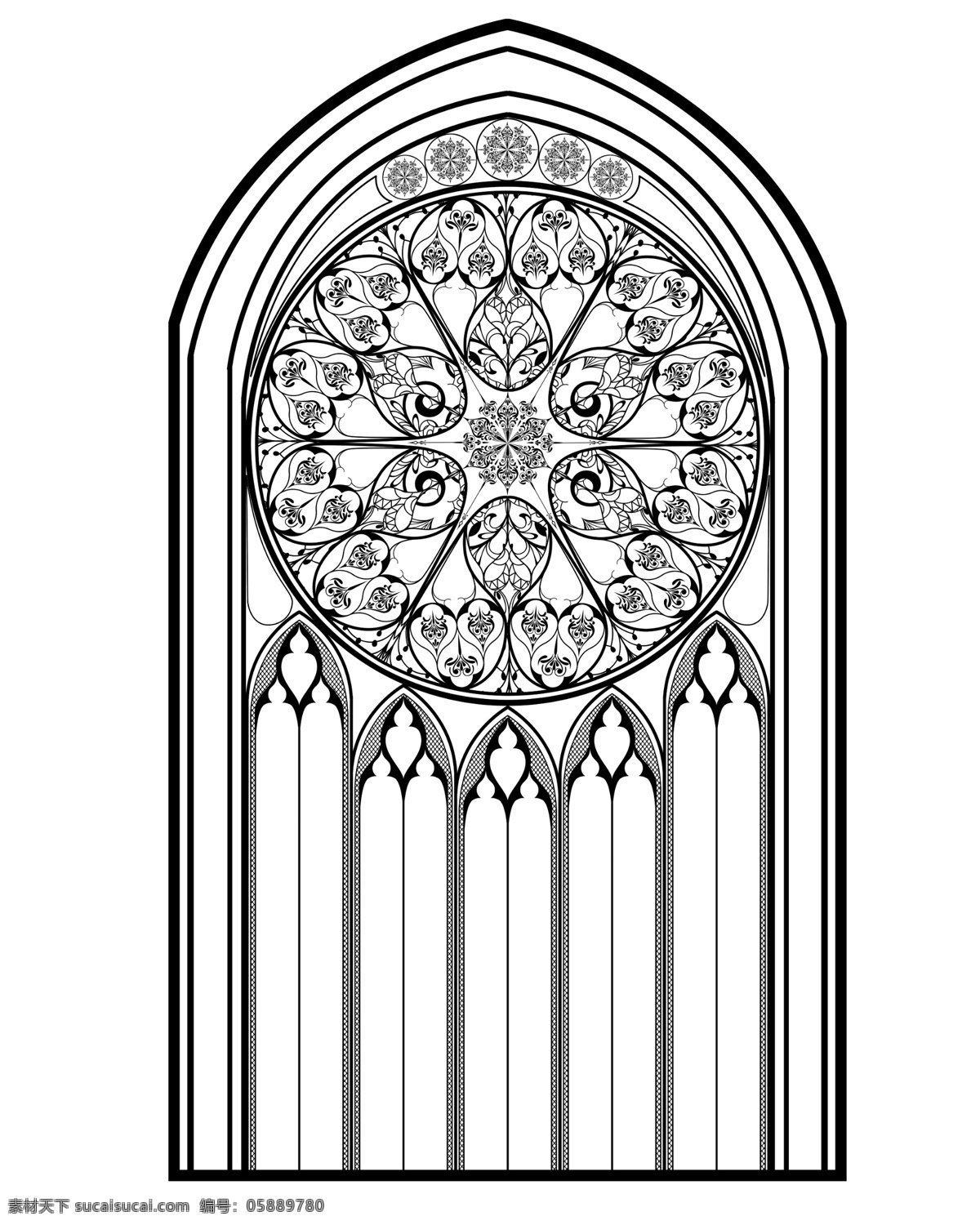 欧式教堂 窗花 欧式 花纹 教堂 背景 源文件 分层