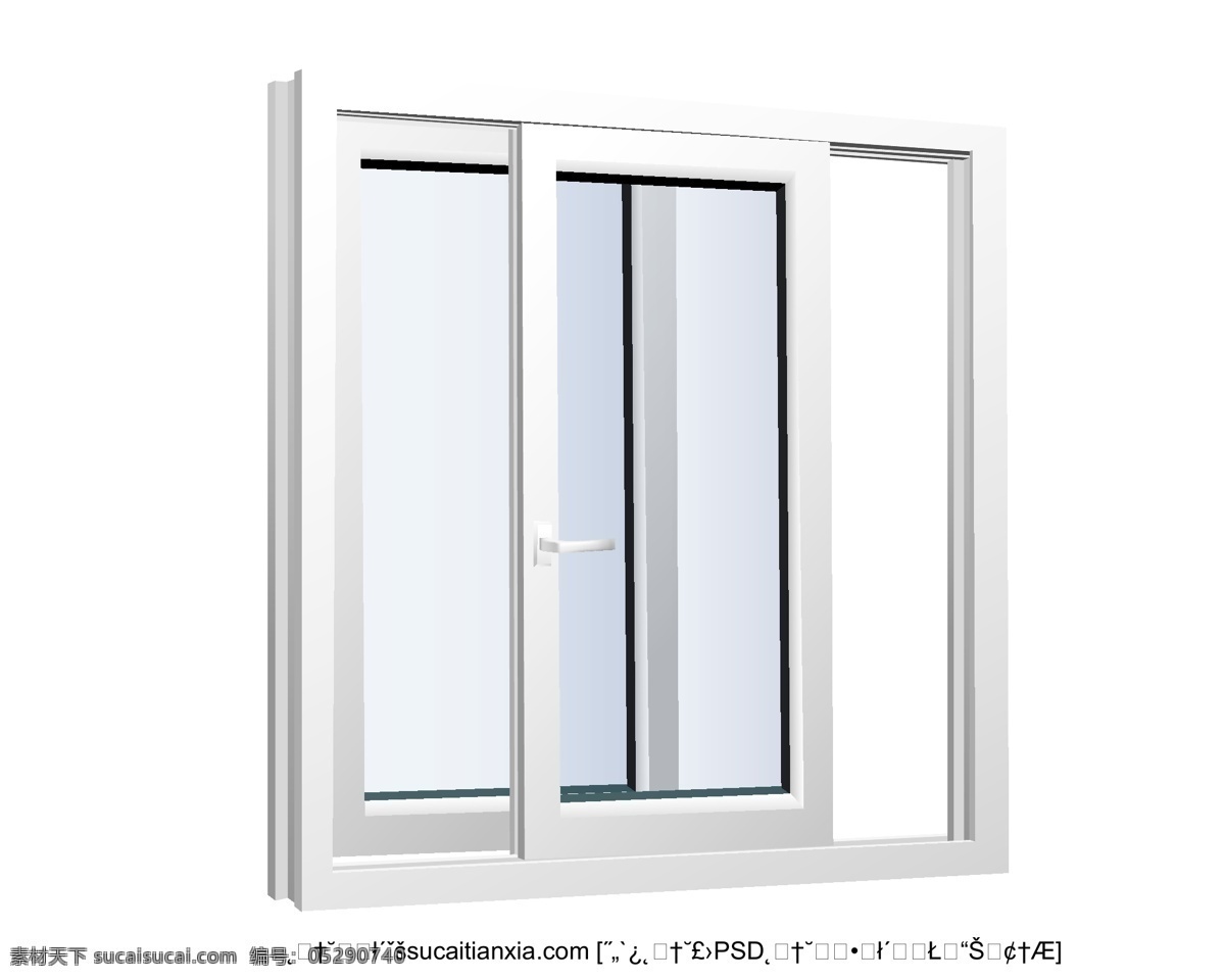 矢量 家居 玻璃窗 设计素材 窗户设计 平开窗 推拉窗 铝合金窗 玻璃窗设计 矢量图 建筑家居