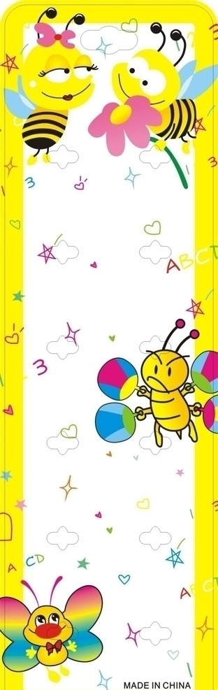 可爱蜜蜂 两只蜜蜂 恋爱中的蜜蜂 黄蜜蜂 蜜蜂 包装设计 矢量