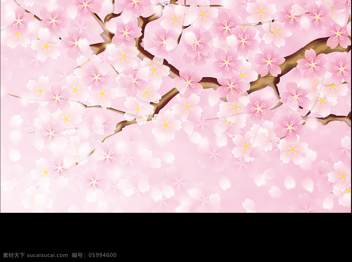 粉色 唯美 樱花 树木 元素 浪漫 梦幻 花瓣 植物 鲜花 樱花树 花蕊 花草树木 生物世界 花苞 花海