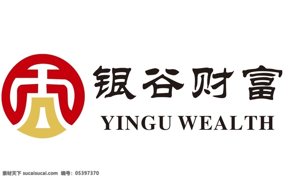 银 谷 财富 logo 标志 原图