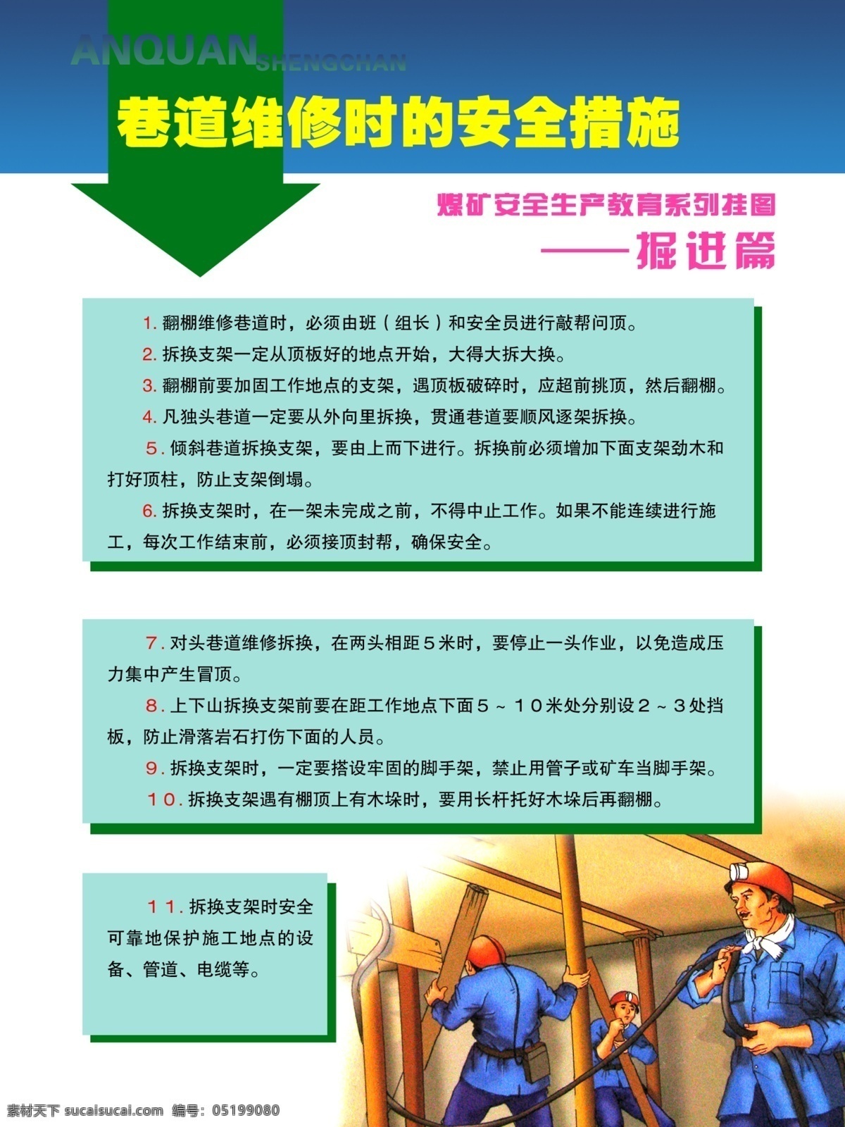 煤矿宣传画 煤矿 工人 采煤 矿井 瓦斯 海报 安全 分层 源文件