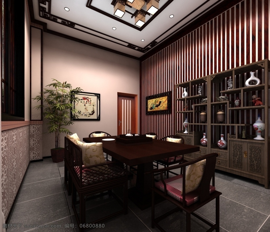 中式茶楼包房 中式餐厅 中式茶楼 中式包房 餐厅效果图 中式客房 3d模型类 3d设计 室内模型 max