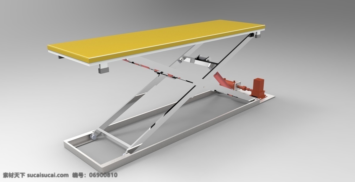 剪叉式 升降机 机械设计 汽车 3d模型素材 其他3d模型