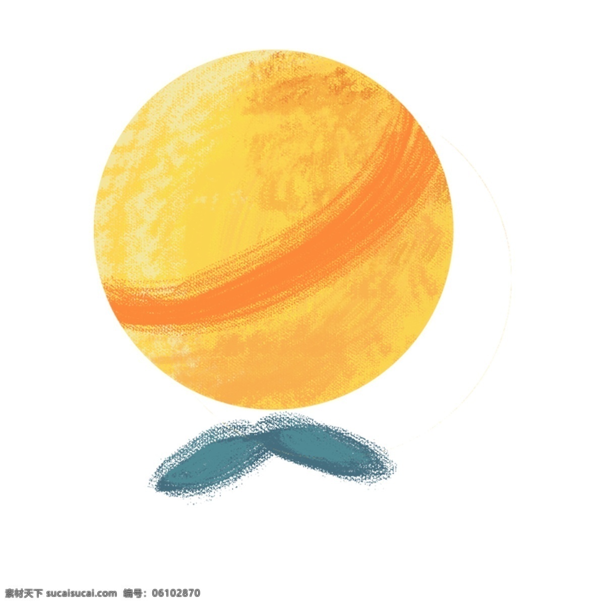 手绘 卡通 星球 元素 免扣素材 透明素材
