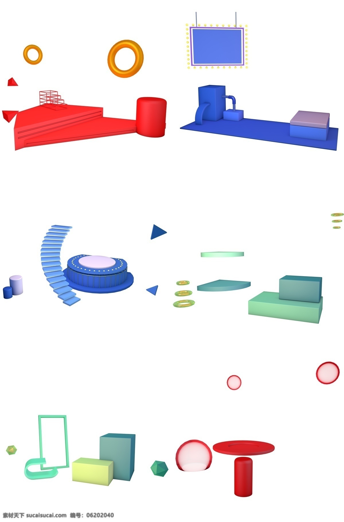 c4d 电商 展示 舞台 展架 合集 背景 展台 几何图形 舞台背景装饰 3d立体 双11 双12 双十一 双十二 展示台 柜台 楼梯