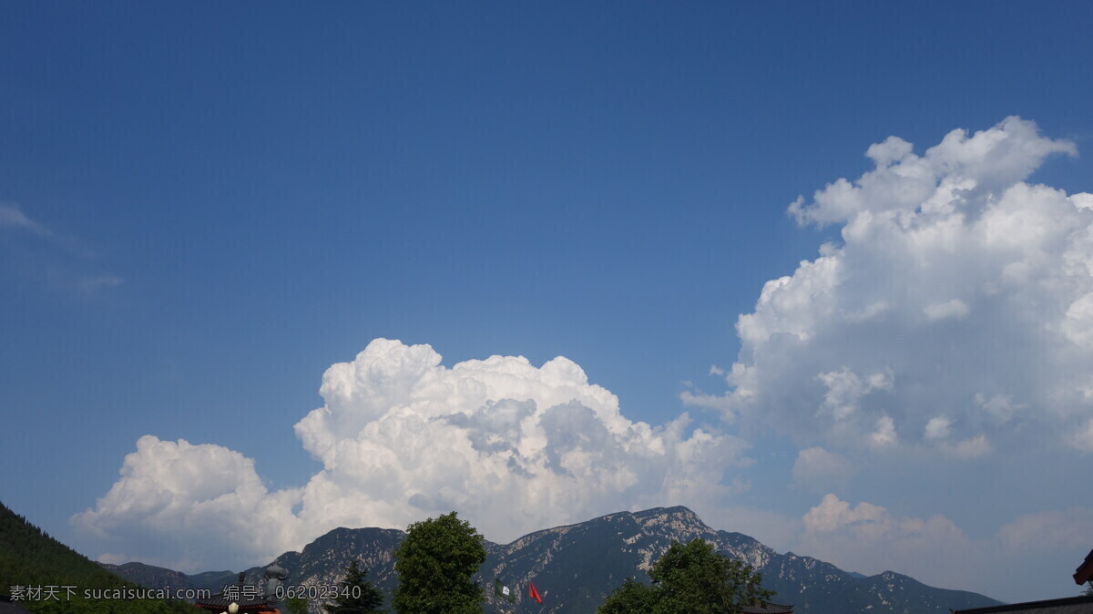 少林寺外风景 寺庙 风景 风光 旅游摄影 国内旅游 蓝色