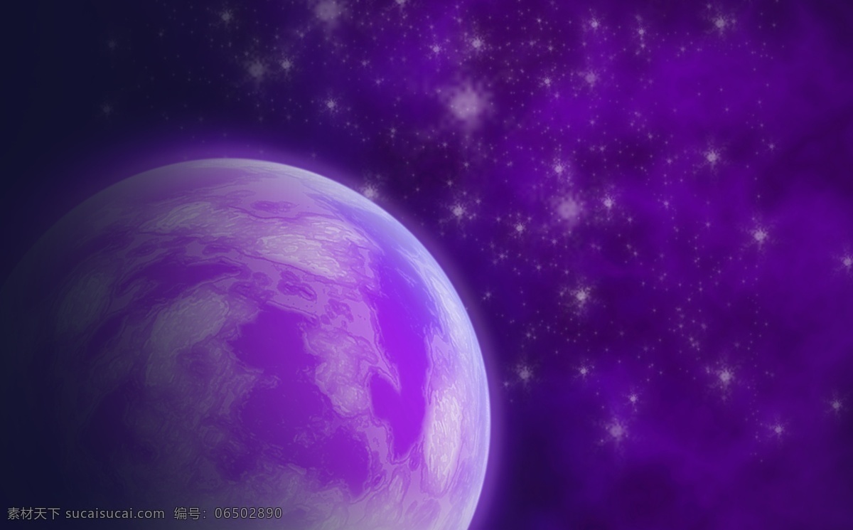 星空 梦幻 紫色 星星 浪漫 分层 背景素材 源文件库