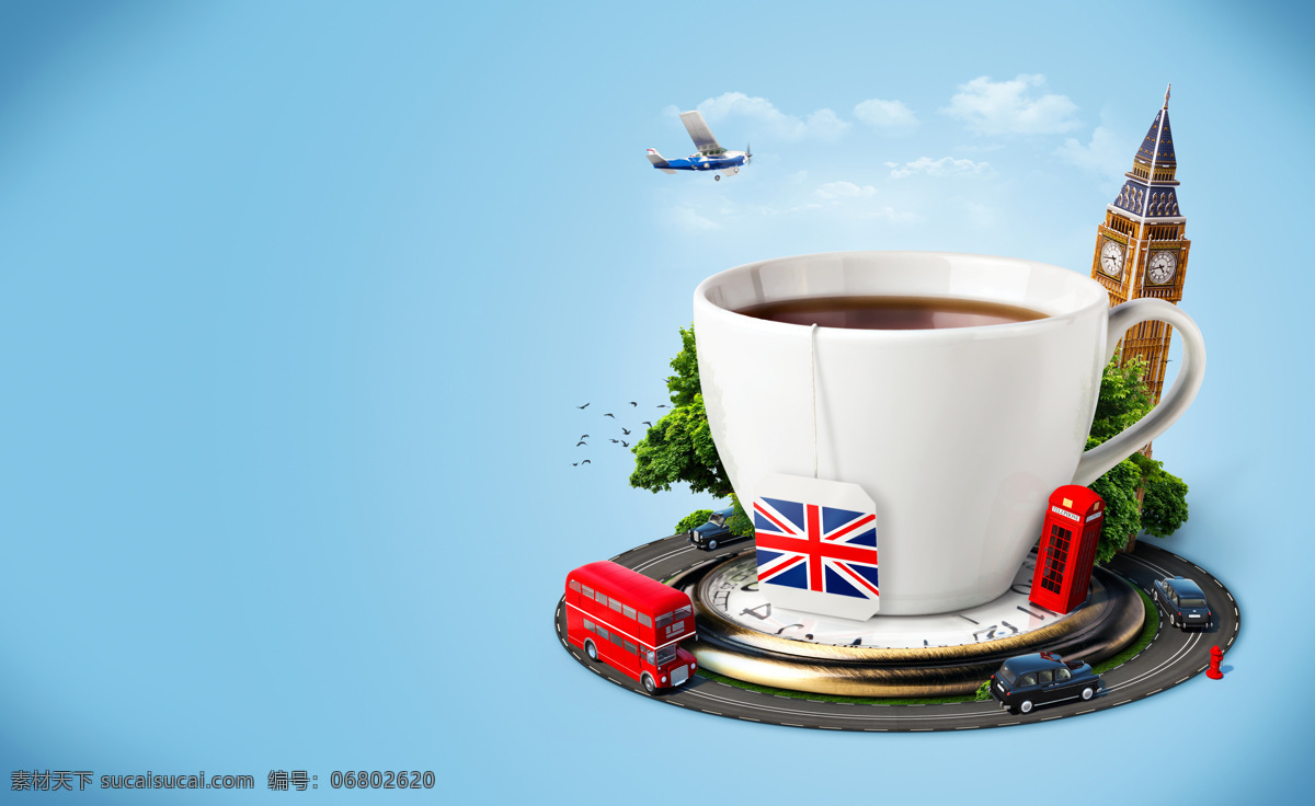 英国 伦敦 旅游 海报 伦敦塔 伦敦旅游 咖啡杯子 英国旅游景点 旅游海报 其他风光 风景图片
