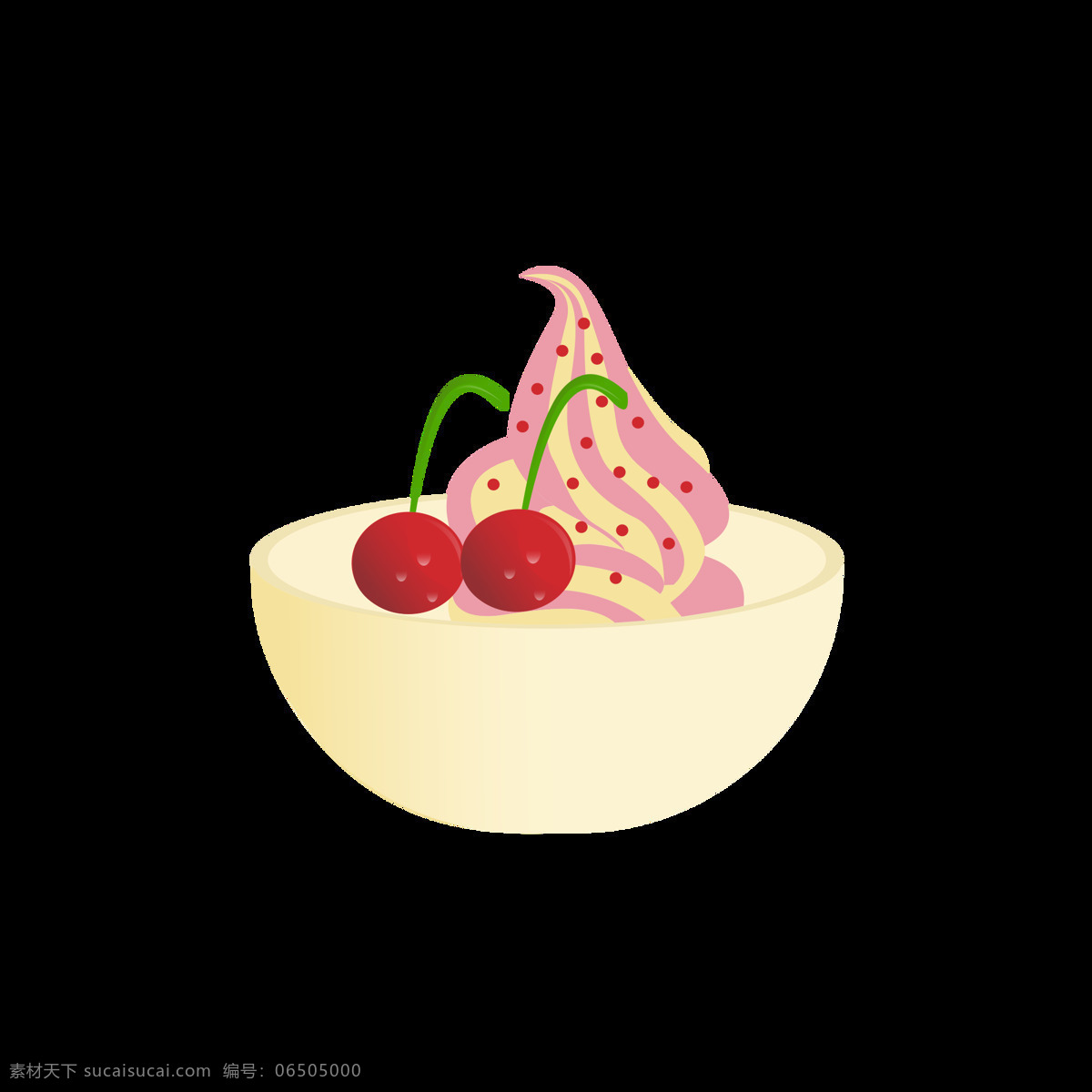 矢量 夏天 元素 卡通 雪糕 元素设计 樱桃 美味 甜点