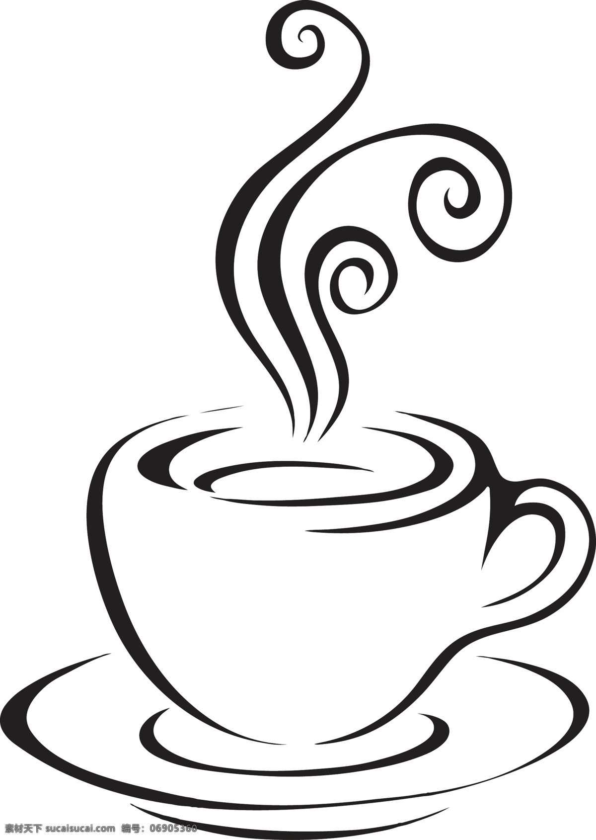 咖啡杯 茶杯 矢量 矢量图 矢量素材 矢量元素 矢量装饰 设计元素 设计素材 矢量茶杯 矢量咖啡杯 给你说 杯子剪影 杯子轮廓图 装饰 标志图标 其他图标