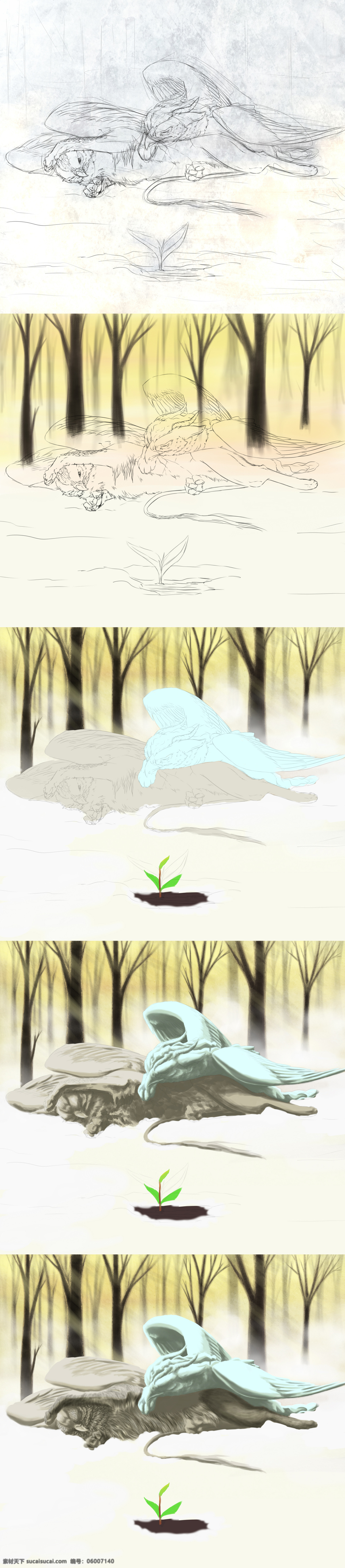 春天 近 wip ps笔刷