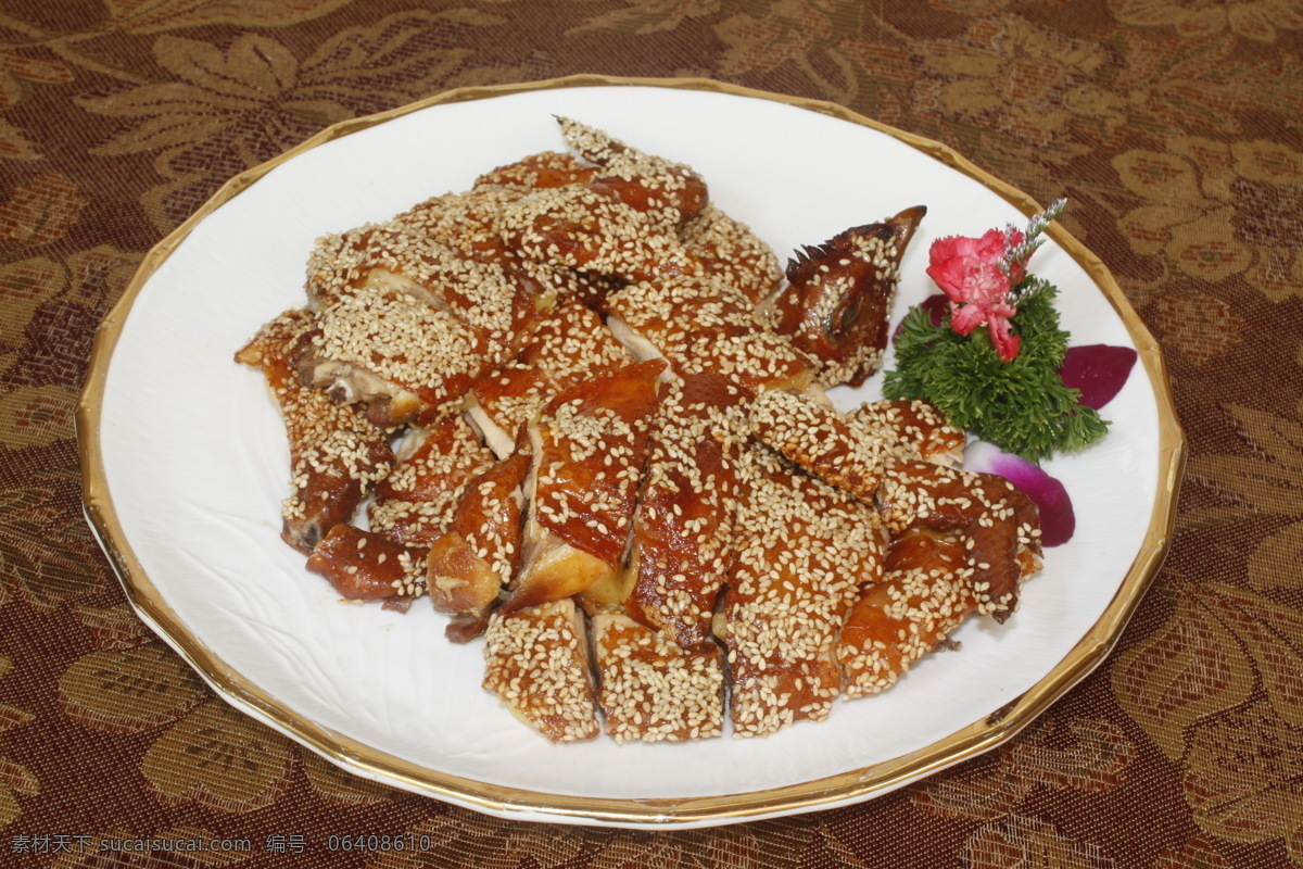 芝麻鸡 香鸡 美食 传统美食 餐饮美食